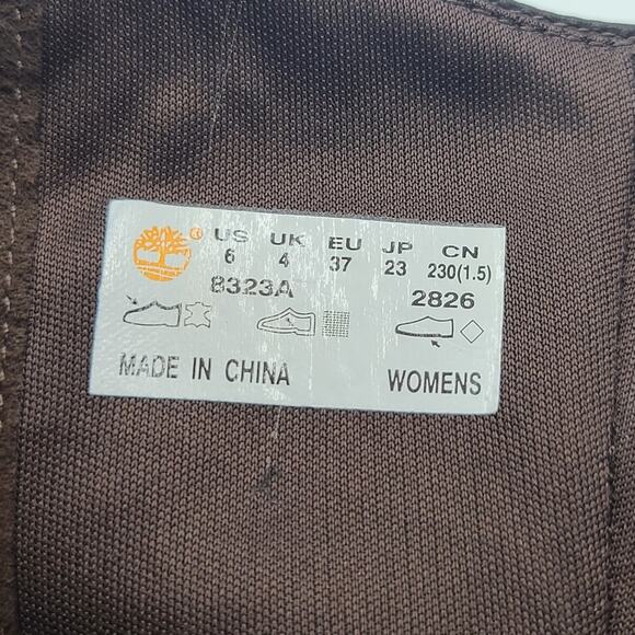 Timberland Bethel Brown Suede Leather Zip Up Tall Boots Size 6 - Picture 8 of 8